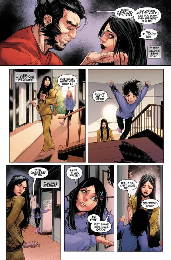 Interior preview page from LAURA KINNEY: WOLVERINE #6 ELENA CASAGRANDE COVER