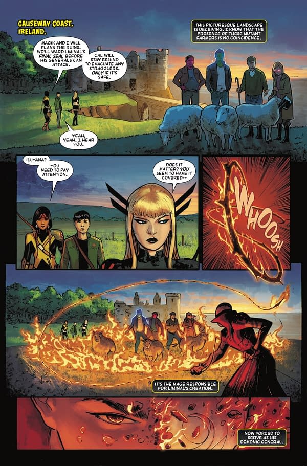 Interior preview page from MAGIK #5 J SCOTT CAMPBELL COVER