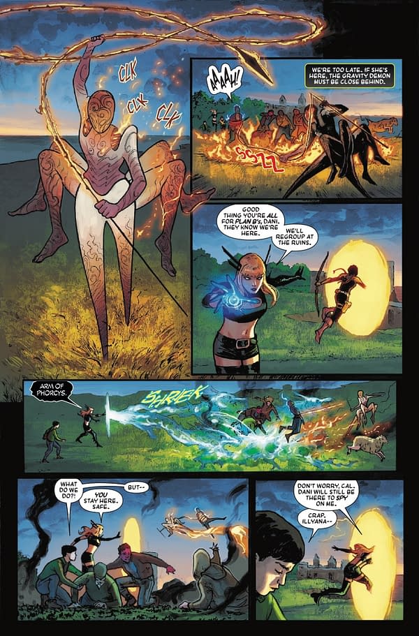 Interior preview page from MAGIK #5 J SCOTT CAMPBELL COVER