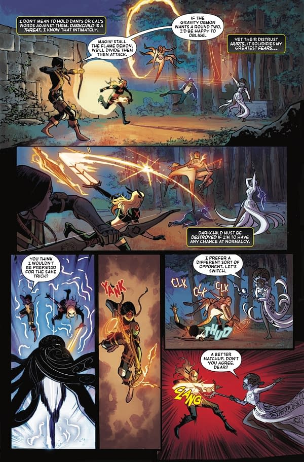 Interior preview page from MAGIK #5 J SCOTT CAMPBELL COVER