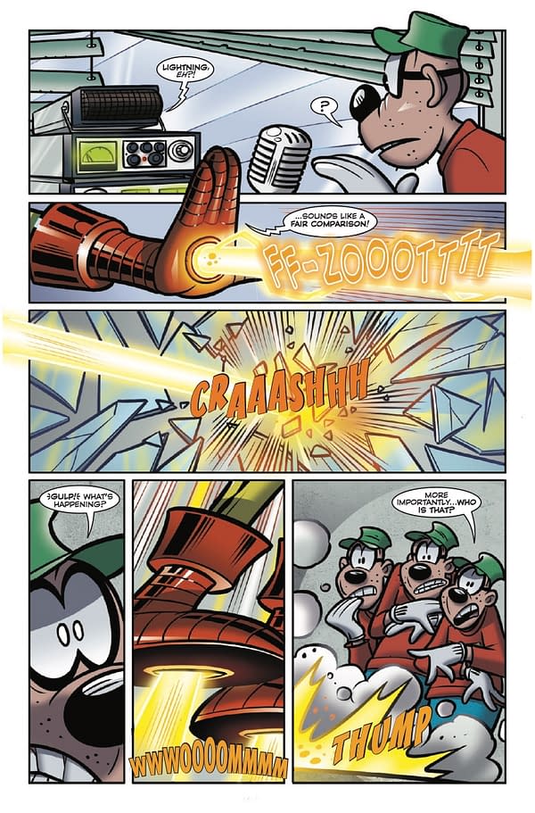 Interior preview page from WHAT IF DONALD DUCK BECAME IRON MAN #1 DONALD  SOFFRITTI COVER