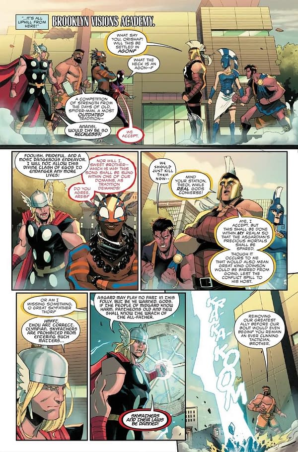 Interior preview page from MILES MORALES: SPIDER-MAN #33 FEDERICO VICENTINI COVER