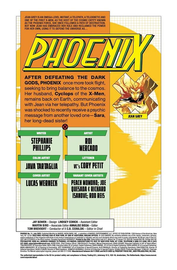 Interior preview page from PHOENIX #11 LUCAS WERNECK COVER