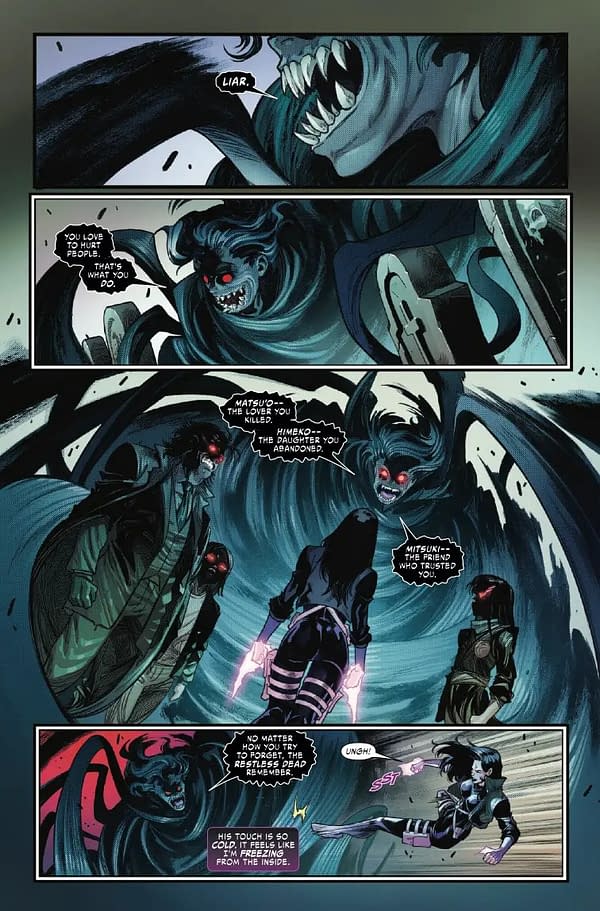 Interior preview page from PSYLOCKE #7 MAHMUD ASRAR COVER