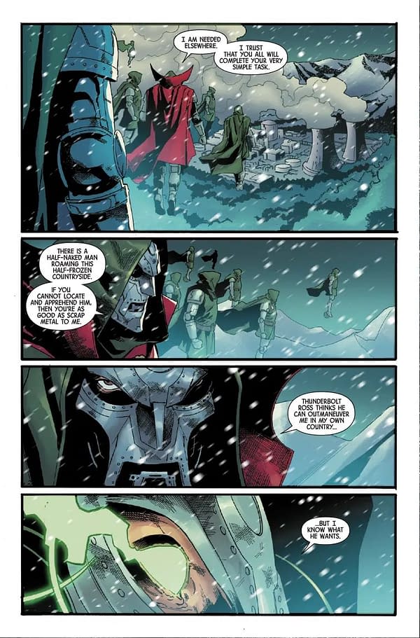 Interior preview page from RED HULK #4 GEOFF SHAW COVER