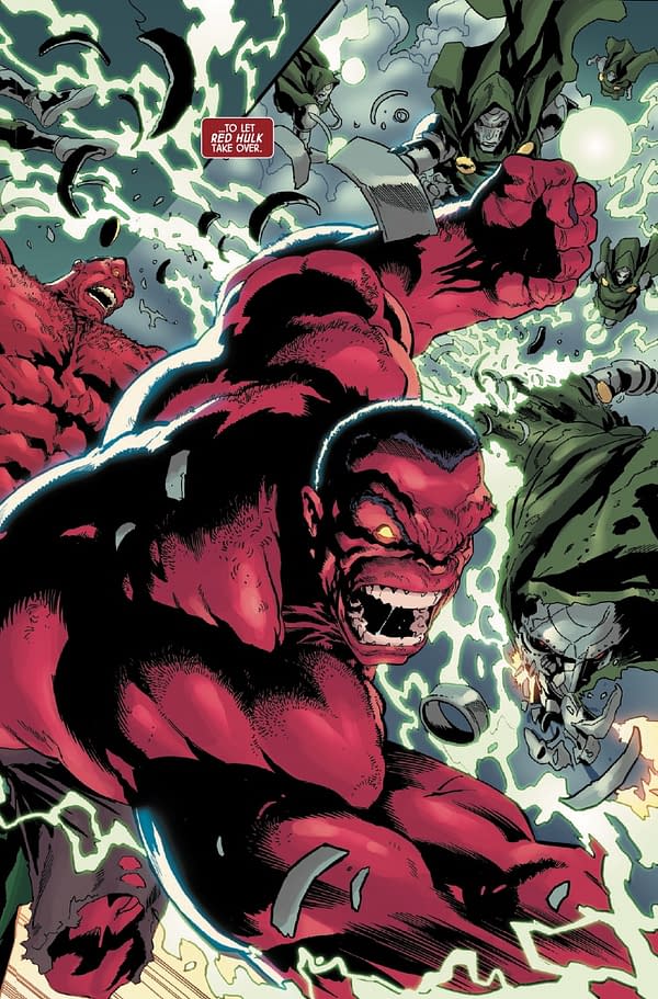 Interior preview page from RED HULK #5 GEOFF SHAW COVER