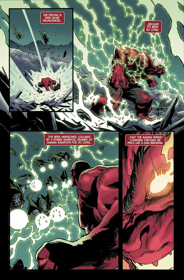 Interior preview page from RED HULK #5 GEOFF SHAW COVER