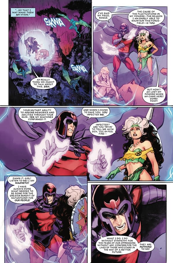 Interior preview page from ROGUE: THE SAVAGE LAND #5 KAARE ANDREWS COVER