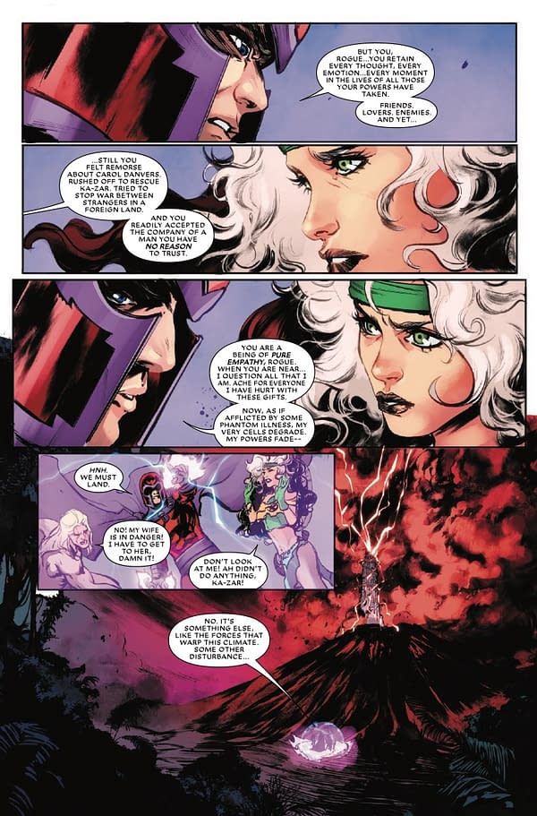 Interior preview page from ROGUE: THE SAVAGE LAND #5 KAARE ANDREWS COVER