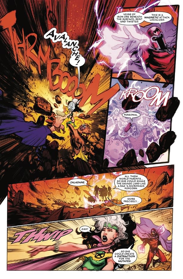 Interior preview page from ROGUE: THE SAVAGE LAND #5 KAARE ANDREWS COVER