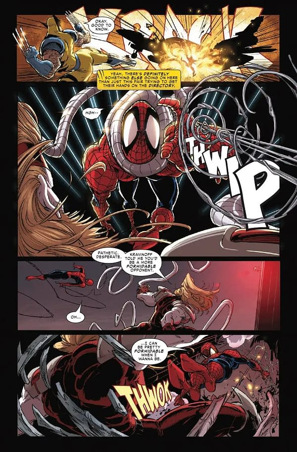 Interior preview page from SPIDER-MAN AND WOLVERINE #1 KAARE ANDREWS COVER