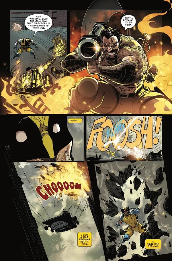 Interior preview page from SPIDER-MAN AND WOLVERINE #1 KAARE ANDREWS COVER