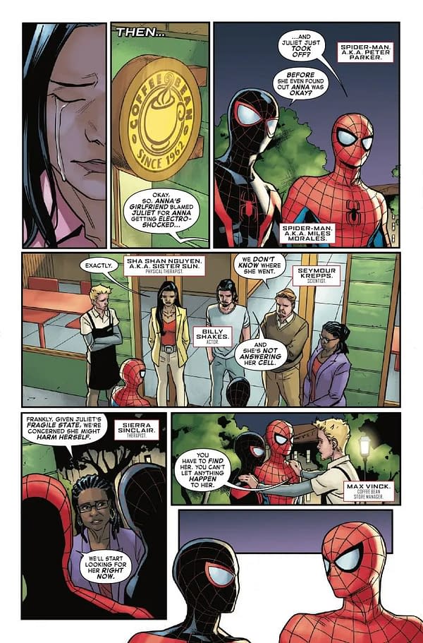 Interior preview page from SPECTACULAR SPIDER-MEN #15 MARK BAGLEY COVER