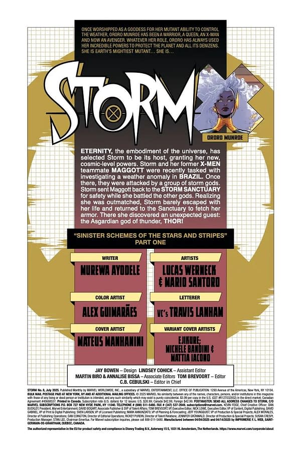 Interior preview page from STORM #8 MATEUS MANHANINI COVER