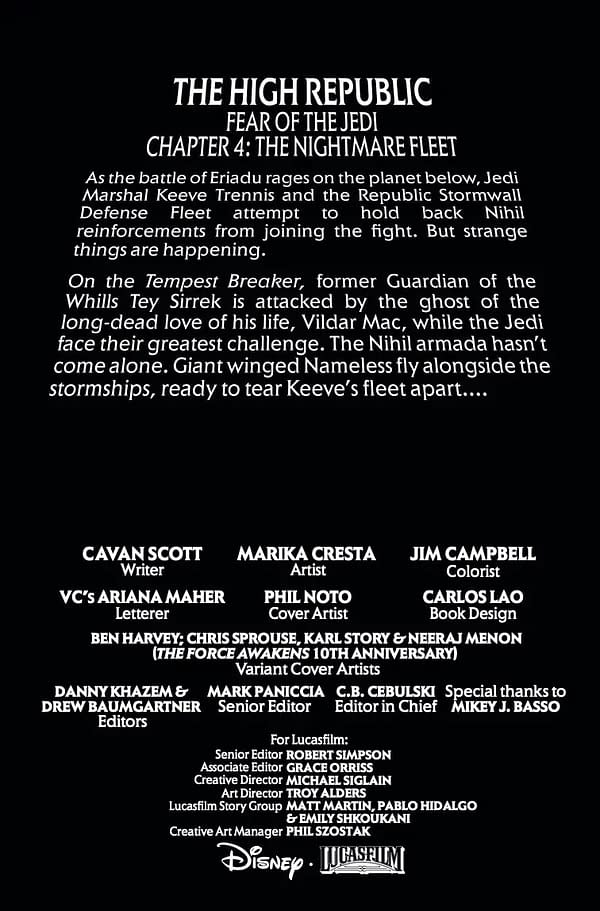Interior preview page from STAR WARS: THE HIGH REPUBLIC - FEAR OF THE JEDI #4 PHIL NOTO COVER