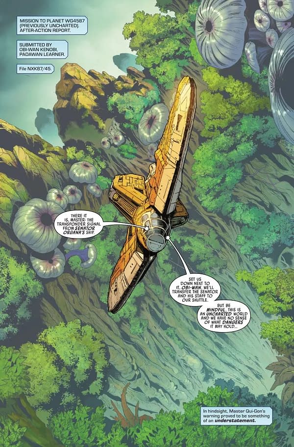 Interior preview page from STAR WARS: JEDI KNIGHTS #3 RAHZZAH COVER