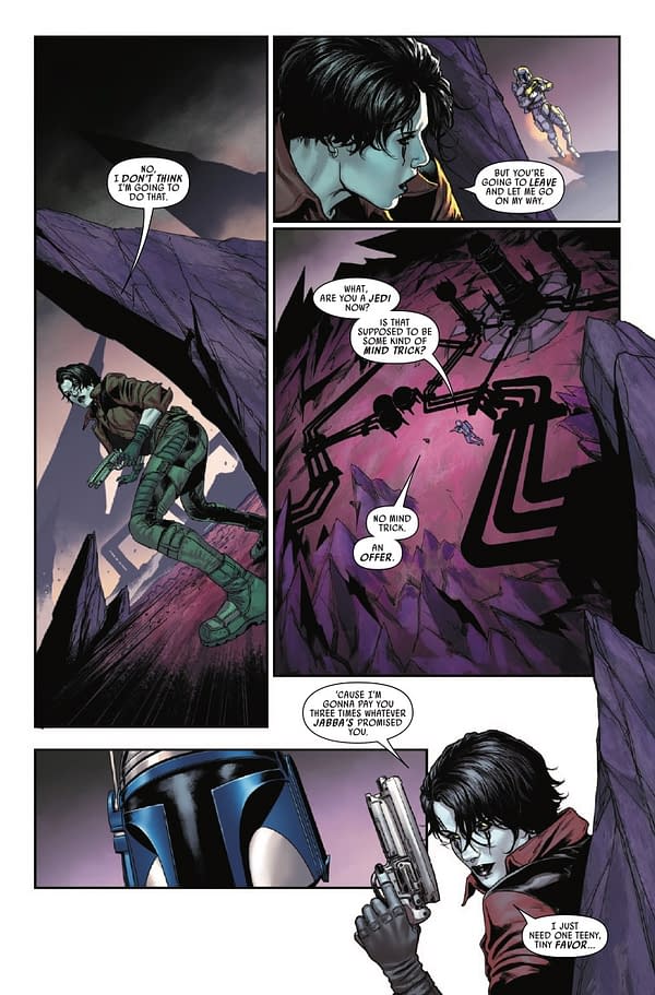 Interior preview page from STAR WARS: JEDI KNIGHTS #4 RAHZZAH COVER