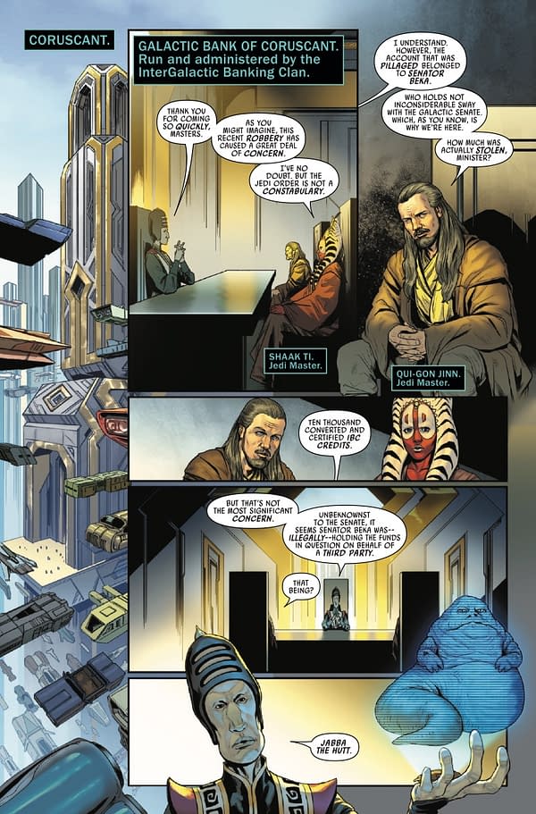 Interior preview page from STAR WARS: JEDI KNIGHTS #4 RAHZZAH COVER
