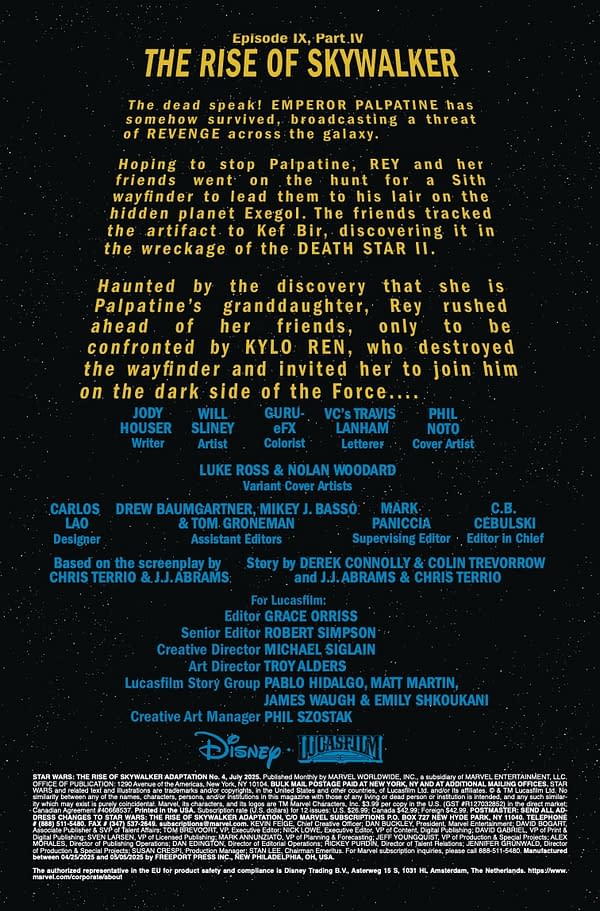 Interior preview page from STAR WARS: THE RISE OF SKYWALKER ADAPTATION #4 PHIL NOTO COVER