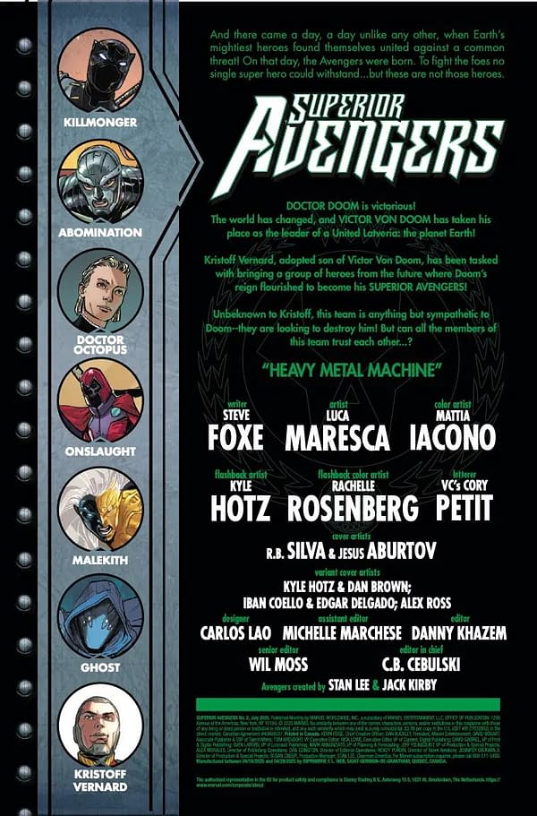 Interior preview page from SUPERIOR AVENGERS #2 R.B. SILVA COVER