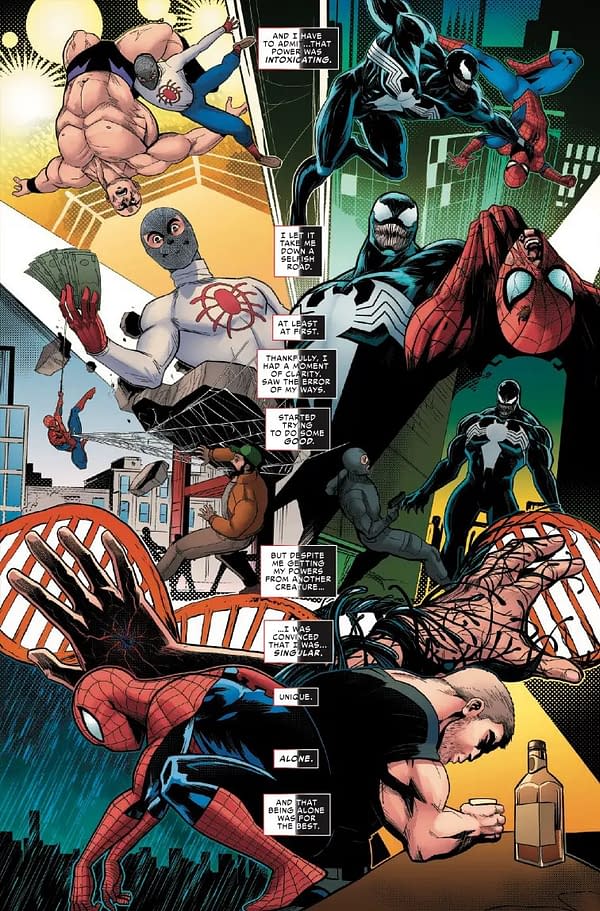 Interior preview page from SPIDER-VERSE VS. VENOMVERSE #1 LUCIANO VECCHIO COVER