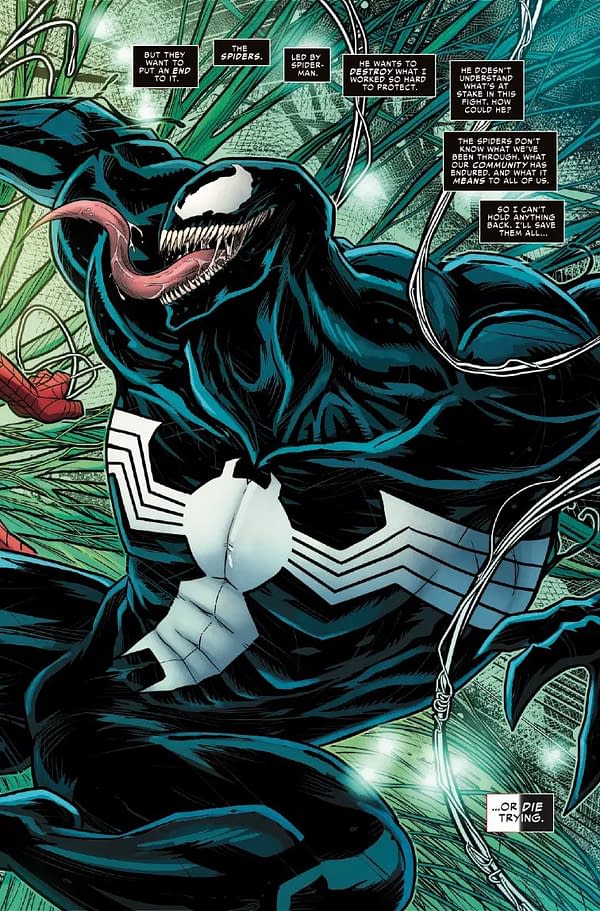 Interior preview page from SPIDER-VERSE VS. VENOMVERSE #1 LUCIANO VECCHIO COVER