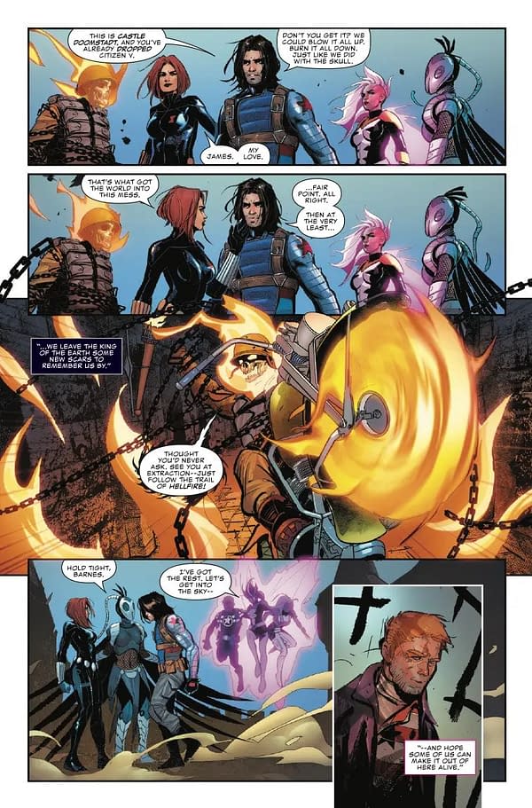 Interior preview page from THUNDERBOLTS: DOOMSTRIKE #5 LEINIL YU COVER
