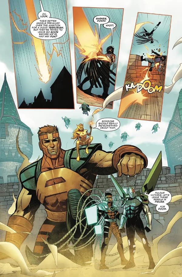 Interior preview page from THUNDERBOLTS: DOOMSTRIKE #5 LEINIL YU COVER