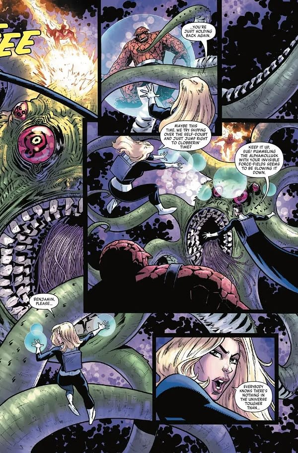 Interior preview page from THE THING #1 NICK BRADSHAW COVER
