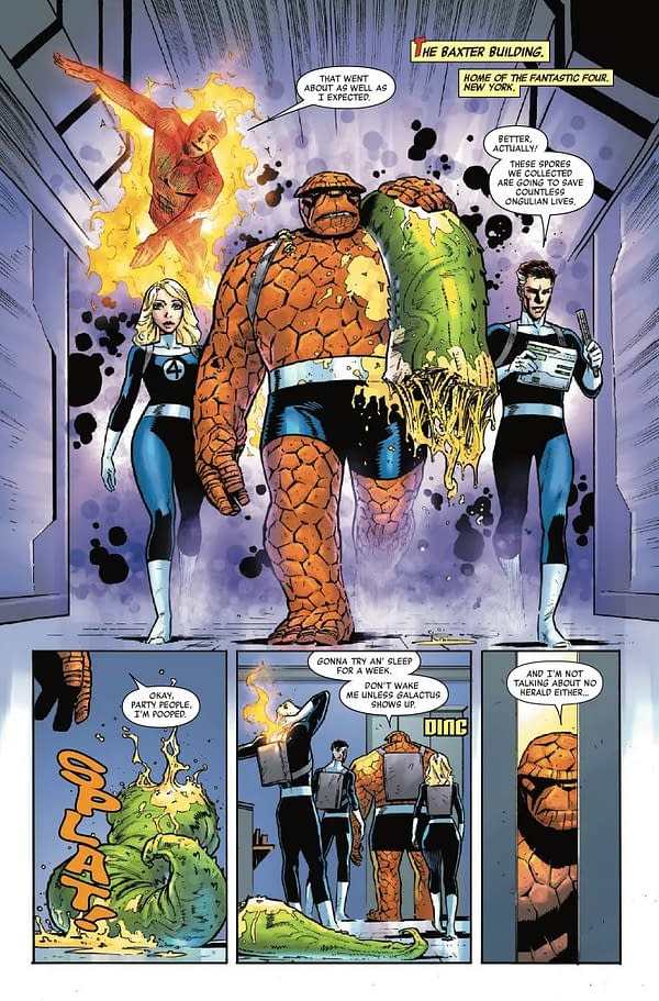 Interior preview page from THE THING #1 NICK BRADSHAW COVER