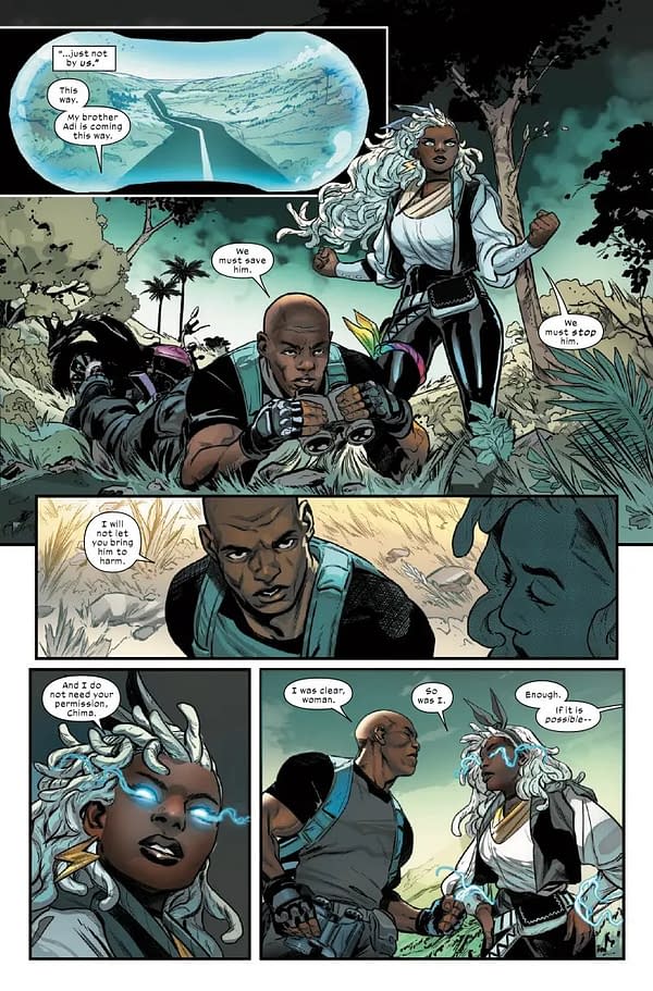 Interior preview page from ULTIMATE BLACK PANTHER #16 STEFANO CASELLI COVER