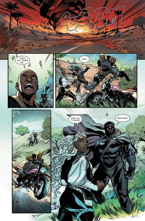 Interior preview page from ULTIMATE BLACK PANTHER #16 STEFANO CASELLI COVER