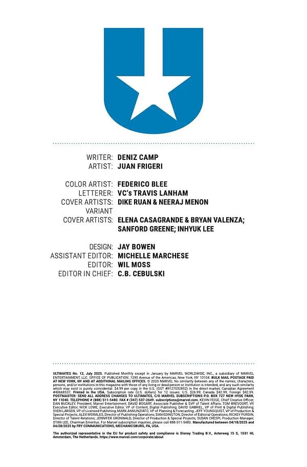 Interior preview page from ULTIMATES #12 DIKE RUAN COVER