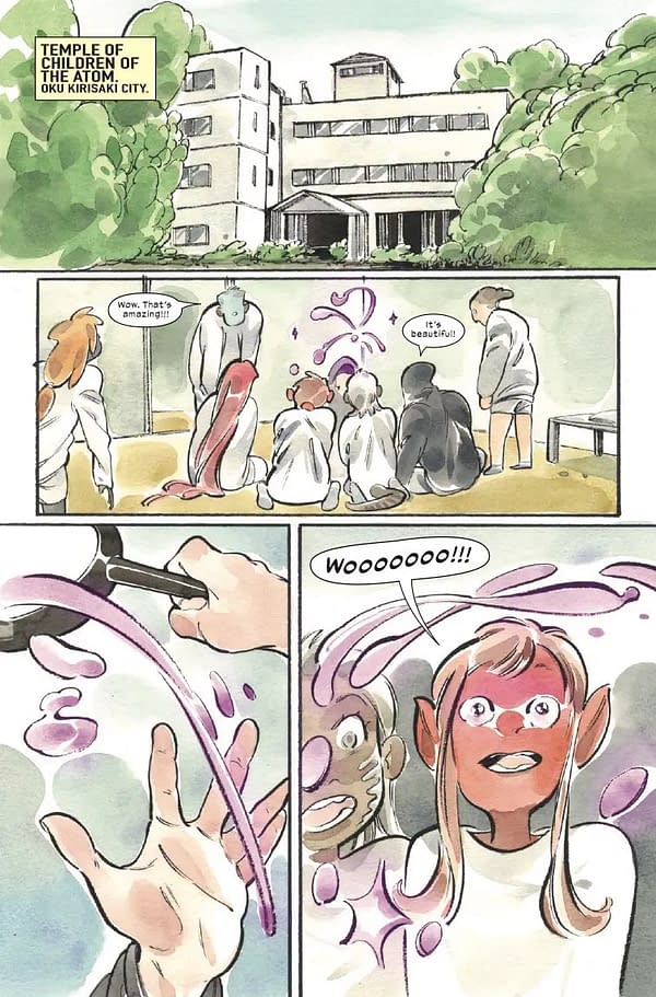 Interior preview page from ULTIMATE X-MEN #15 PEACH MOMOKO COVER