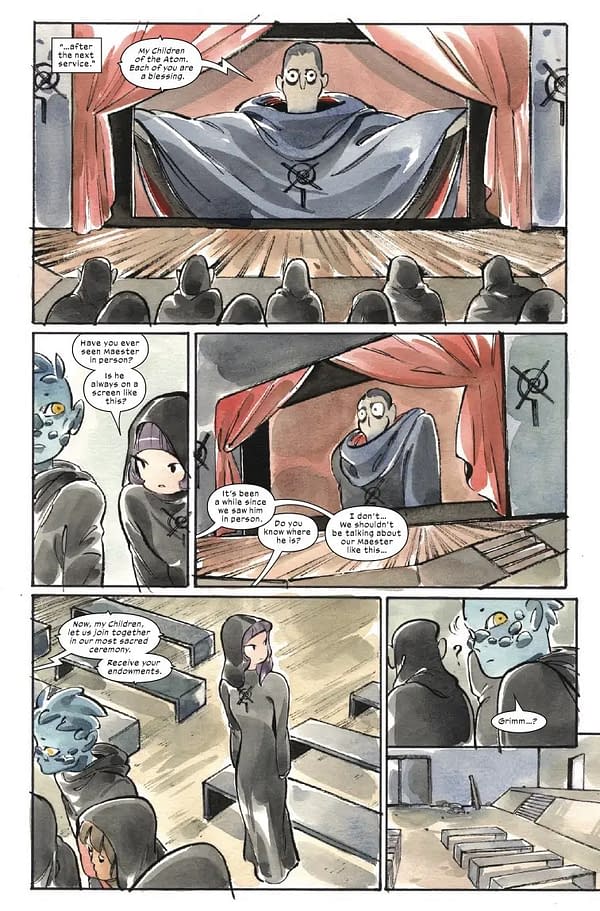 Interior preview page from ULTIMATE X-MEN #15 PEACH MOMOKO COVER