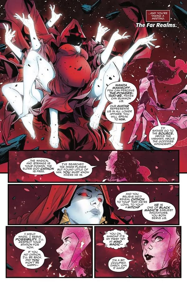 Interior preview page from VISION AND SCARLET WITCH #1 RUSSELL DAUTERMAN COVER