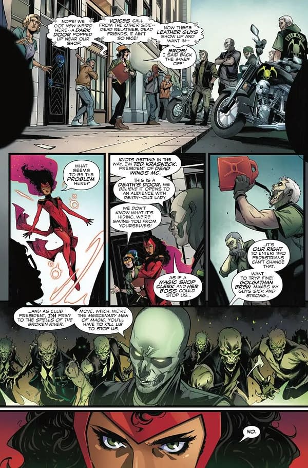 Interior preview page from VISION AND SCARLET WITCH #1 RUSSELL DAUTERMAN COVER