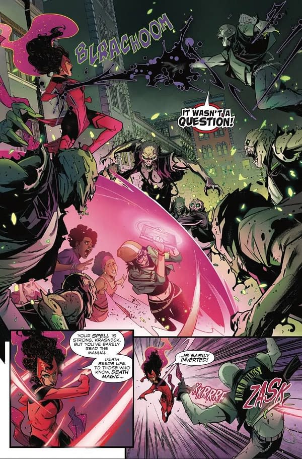 Interior preview page from VISION AND SCARLET WITCH #1 RUSSELL DAUTERMAN COVER