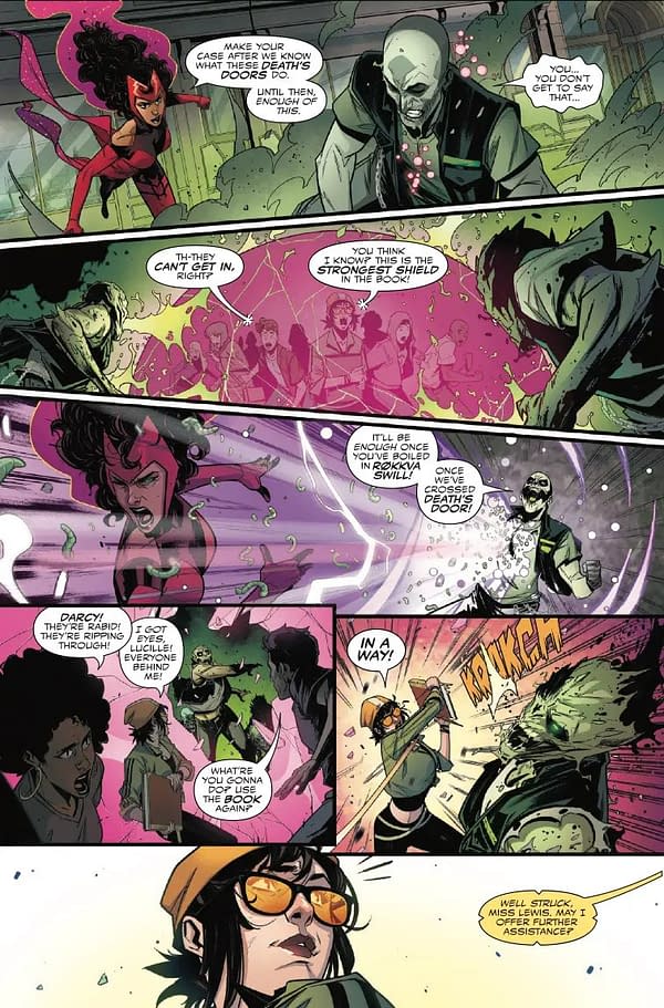 Interior preview page from VISION AND SCARLET WITCH #1 RUSSELL DAUTERMAN COVER