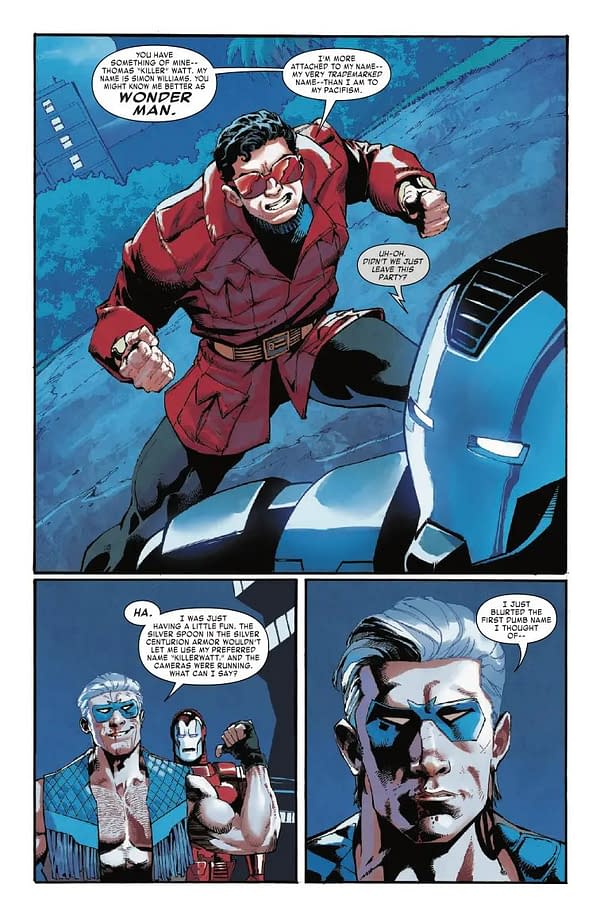 Interior preview page from WEST COAST AVENGERS #7 BEN HARVEY COVER