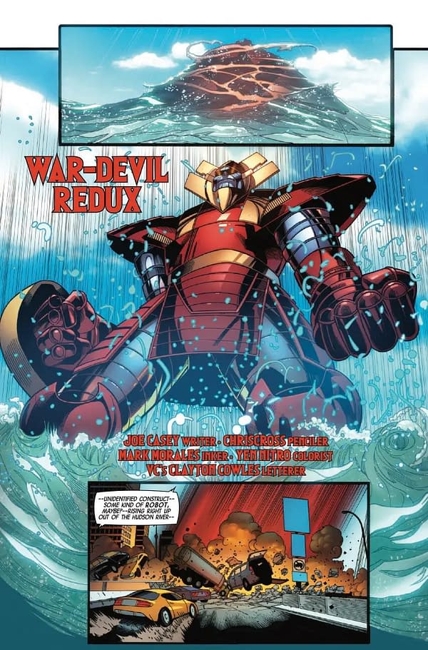 Interior preview page from WEAPON X-MEN #4 CHRISCROSS COVER