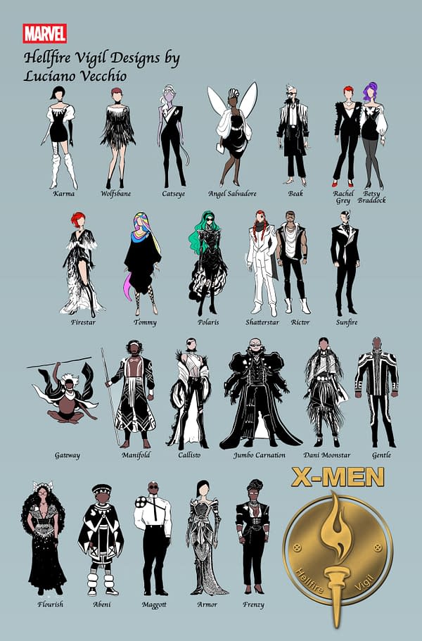 X-Men Hellfire Vigil Fashion by Luciano Vecchio &#038; Federica Mancin