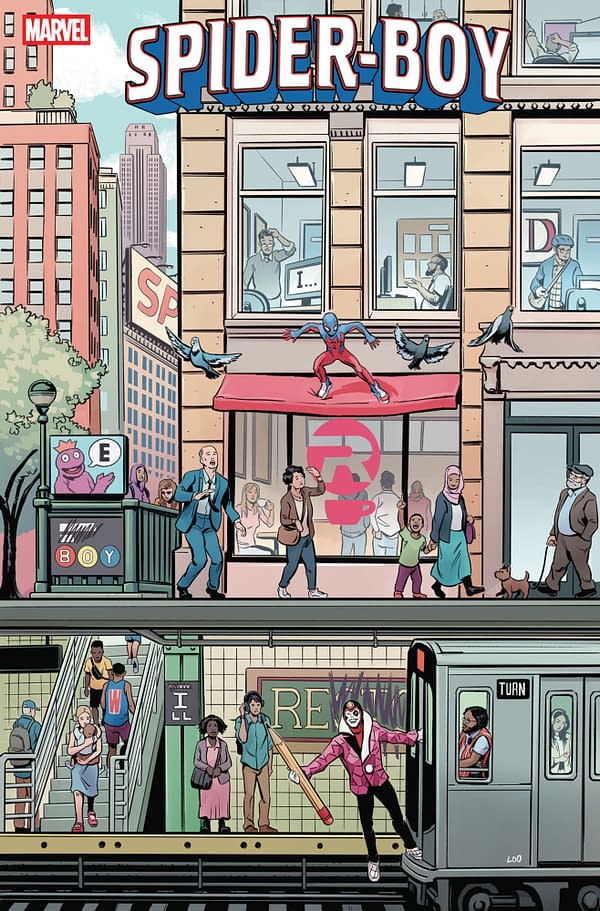Cover image for SPIDER-BOY #20 JASON LOO PUZZLE VARIANT