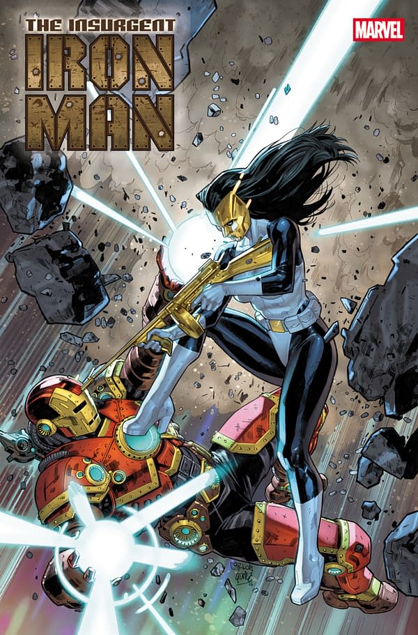 Cover image for IRON MAN #9 CARLOS GOMEZ BRING ON THE BAD GUYS VARIANT