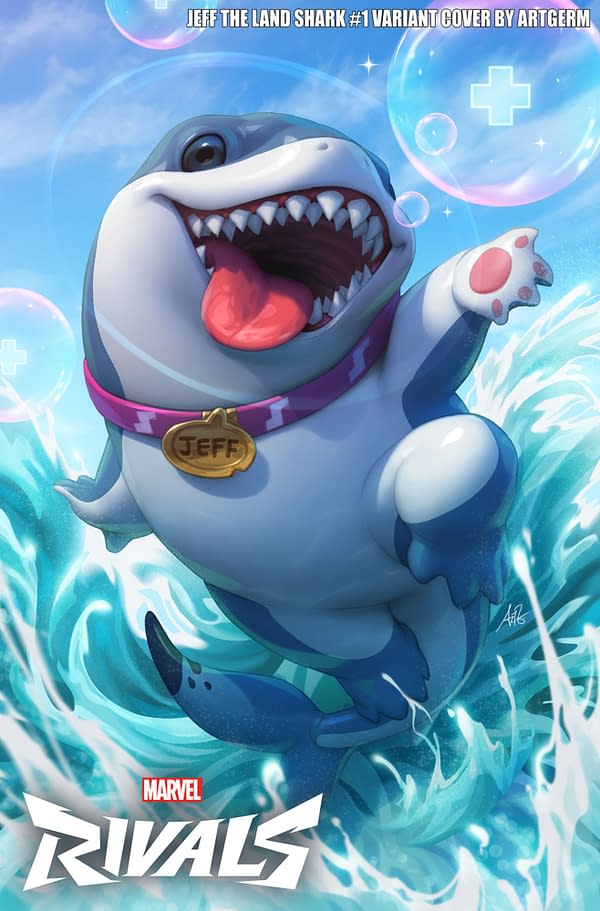 Cover image for JEFF THE LAND SHARK #1 ARTGERM MARVEL RIVALS VARIANT