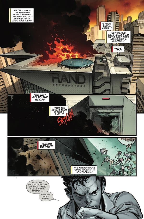 Interior preview page from AMAZING SPIDER-MAN #5 PEPE LARRAZ COVER