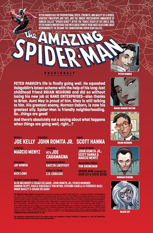 Interior preview page from AMAZING SPIDER-MAN #6 JOHN ROMITA JR. COVER