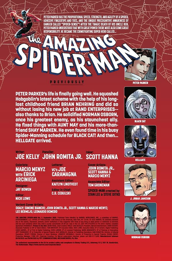 Interior preview page from AMAZING SPIDER-MAN #7 JOHN ROMITA JR. COVER