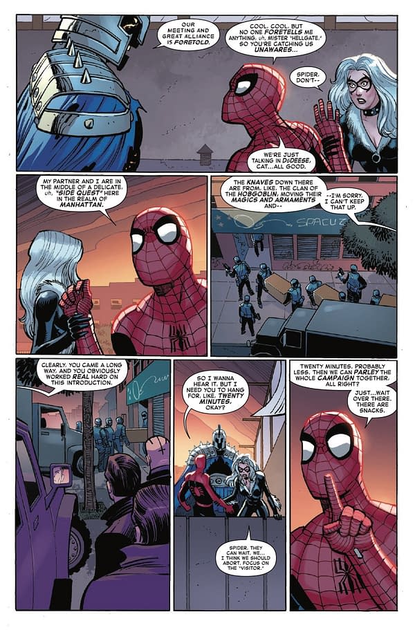 Interior preview page from AMAZING SPIDER-MAN #7 JOHN ROMITA JR. COVER