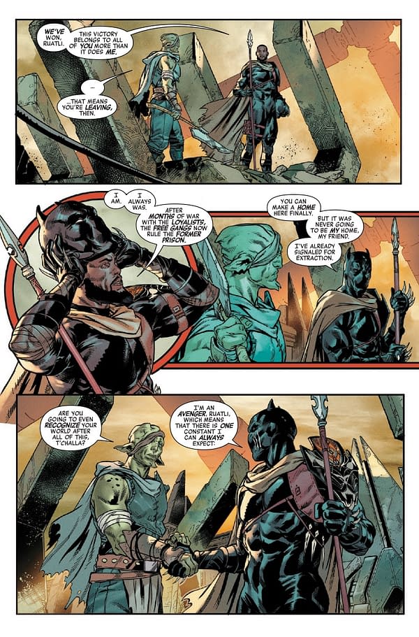 Interior preview page from AVENGERS #27 VALERIO SCHITI COVER